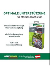 Unkrautfolie Erdbeerfolie Garten 10x1,5m Windhager schwarz Unkrautschutz