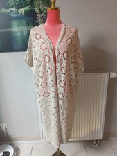 Häkel Boho Cardigan beige