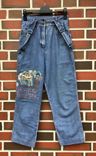 VEY'S 777 Jeans Latzhose Gr. DE 36/38 blau 90er TRUE VINTAGE 90s pants trousers