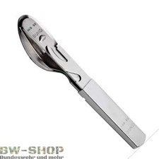 BUNDESWEHR FELD-ESSBESTECK SCHWER 4-TEILIG BW BESTECK OUTDOOR ARMEE FELDBESTECK