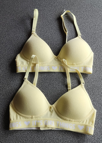 2er pack mädchen gelb - bh,