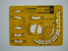 Fleischmann H0 Gleisplan Zeichen Schablone 9901 1:10