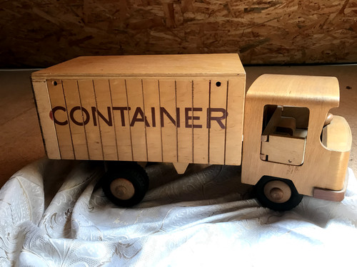 Ddr spielzeug lkw container - ddr,
