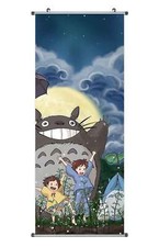 Mein Nachbar Totoro Rollbild aus Stoff | Kakemono 100x40cm | Sprösslinge wachsen