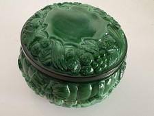 Alte Art Deco Glas Dose