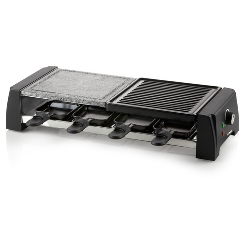 Raclette mit steingrill und - raclette,
