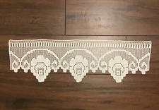 Häkelgardine Handarbeit weiß