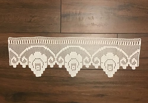 Häkelgardine handarbeit weiß - handarbeit,