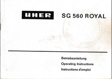 Operating Manual For Uher SG