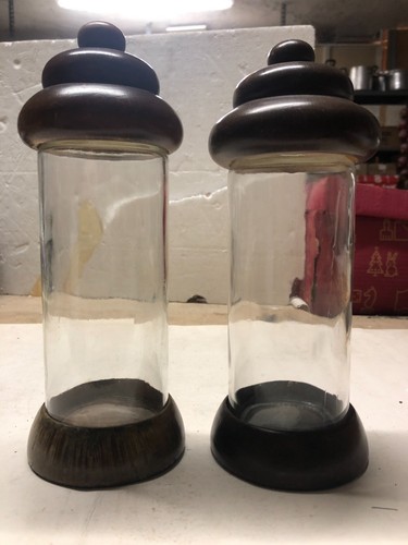 Paar mundgeblasene glasdosen - paar,