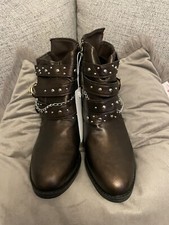 Stiefel Vintage Gr. 39 Braun