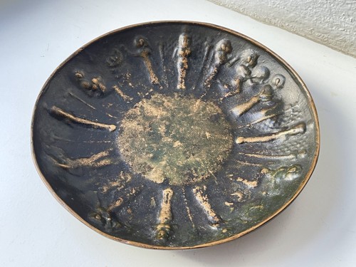 Bronze teller schale - bronze, metall