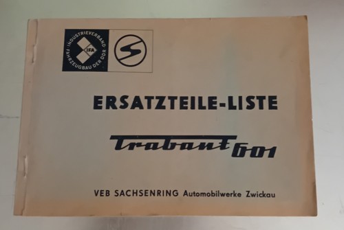 Trabant 601 ersatzteile liste - trabant,