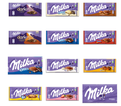 Milka schokolade 100g - 100g, vers