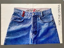 Otto Kern Jeans for the opera Fashion 90s Original 1991 Vintage Advert Werbung