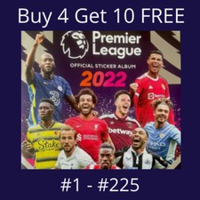 Panini Premier League 2022 Sticker #1 - #225 (Arsenal to Palace) - FULL STOCK