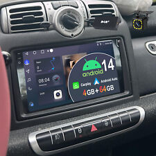 DAB+ 4+64G Android 14 Autoradio KAM Für Mercedes Benz Smart Fortwo 451 2005-2010