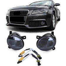 Klarglas LED Nebelscheinwerfer Schwarz Smoke für Audi A4 8K A6 4F Q5  Seat Exeo