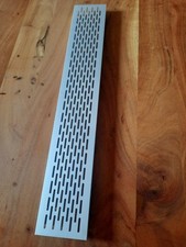 Lüftungsgitter von Naber Silber matt Stegblech Lamellengitter Heizungsgitter