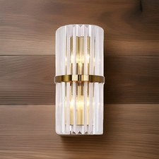 E12 Gold Kristall Wandleuchten