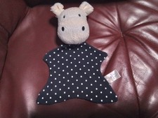 Topomini Topolino Schmusetuch Kuscheltuch Nilpferd in Blau mit Sterne Top