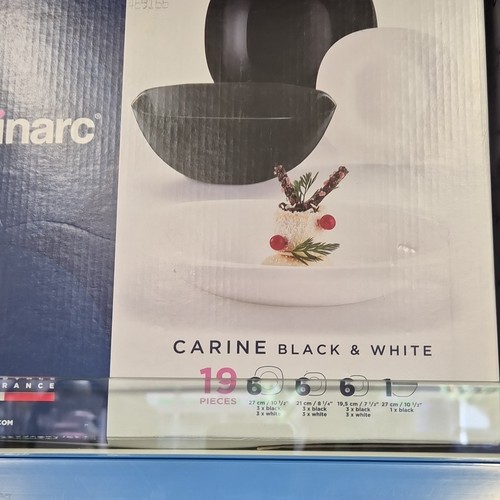 Luminarc carine black white - carine,