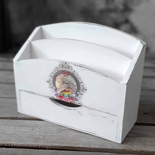 Vintage briefablage holzablage - vintage,