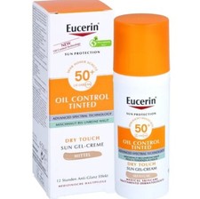 Eucerin Oil Control Tinted Face Sun Gel-Creme LSF 50+Mittel,50 ml , PZN 16887502