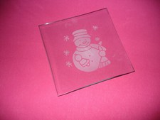 Glas-Weihnachtsteller Platte