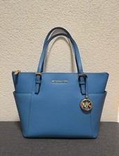 Michael Kors Handtasche Shopping Tote Bag pacific azur blau jetset jet set