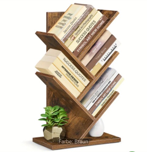 Bücherregal braun holzdekor - bücherregal,