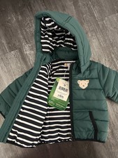 Grüne Steiff Winterjacke in Gr. 56, Neu mit Etikett