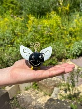 Gartenfiguren aus Metall - Biene handgefertigt Metall wetterfeste Gartendeko 