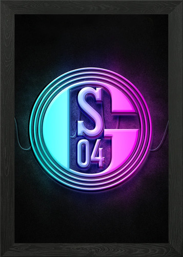 Schalke logo gerahmtes - schalke, 04