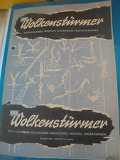 25121 Die Wolkenstürmer Artistische Leistungsschau 1949 gelocht Eintrittskarte