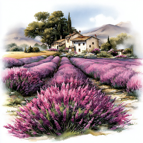Wandbild lavendel provence - wandbild,