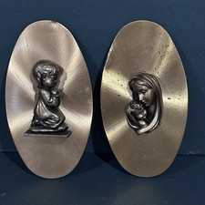 Vintage Bronze Plaques Of