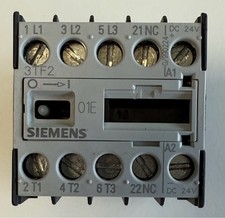 Siemens Leistungsschütz / 4kW / 24V DC / 1x NC / 3TF2001-0BB4