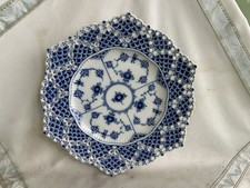 Schöner Royal Copenhagen Musselmalet Vollspitze Korb-Teller