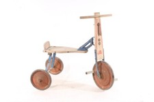 1 x altes Dreirad Kinder Spielzeug Retro Kult Vintage Deko Holz Metall