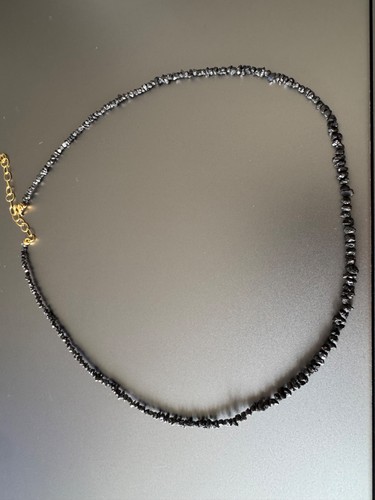 Rohdiamantenkette schwarz - rohdiamantenkette,