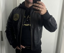 Versace lederjacke bomberjacke - lederjacke,