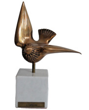 BRONZE Skulptur Vogel José