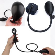 Aufblasbar Silikon Plug Stopper Dilator Pumpe Stretcher Penisring Pump Plug