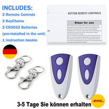 2Stk Handsender für Novoferm NOVOTRON 502 MAX43-2 MNHS433 433.92MHz Garagentor