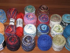 Wollpaket bunte Marken