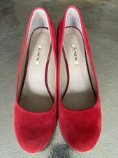 Keilabsatz Pumps Gr. 39  rot