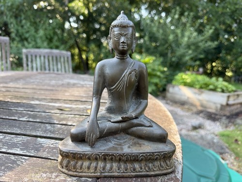 Vintage bronze sitzender - vintage,