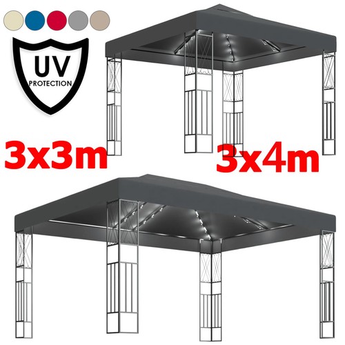 Pavillon mit led lichterkette - pavillon,