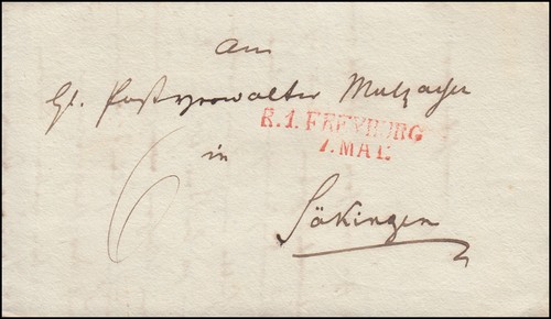 Baden vorphilatelie faltbrief - vorphilatelie,